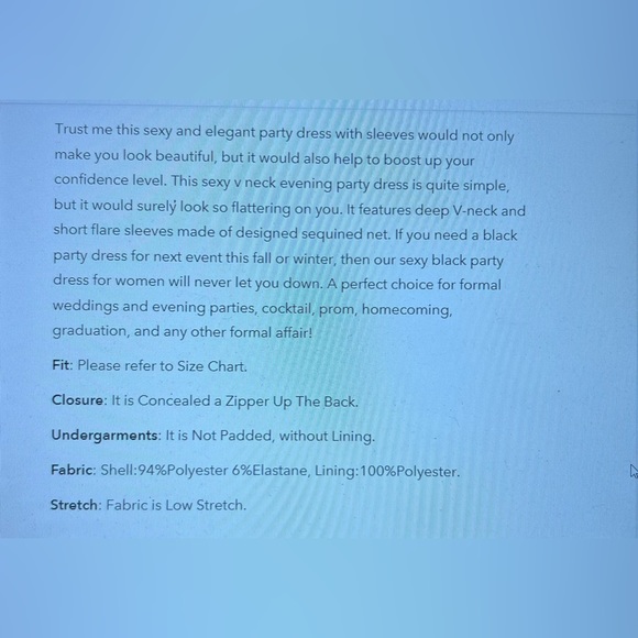 V Neck maxi Bodycon evening dress - Picture 9 of 9